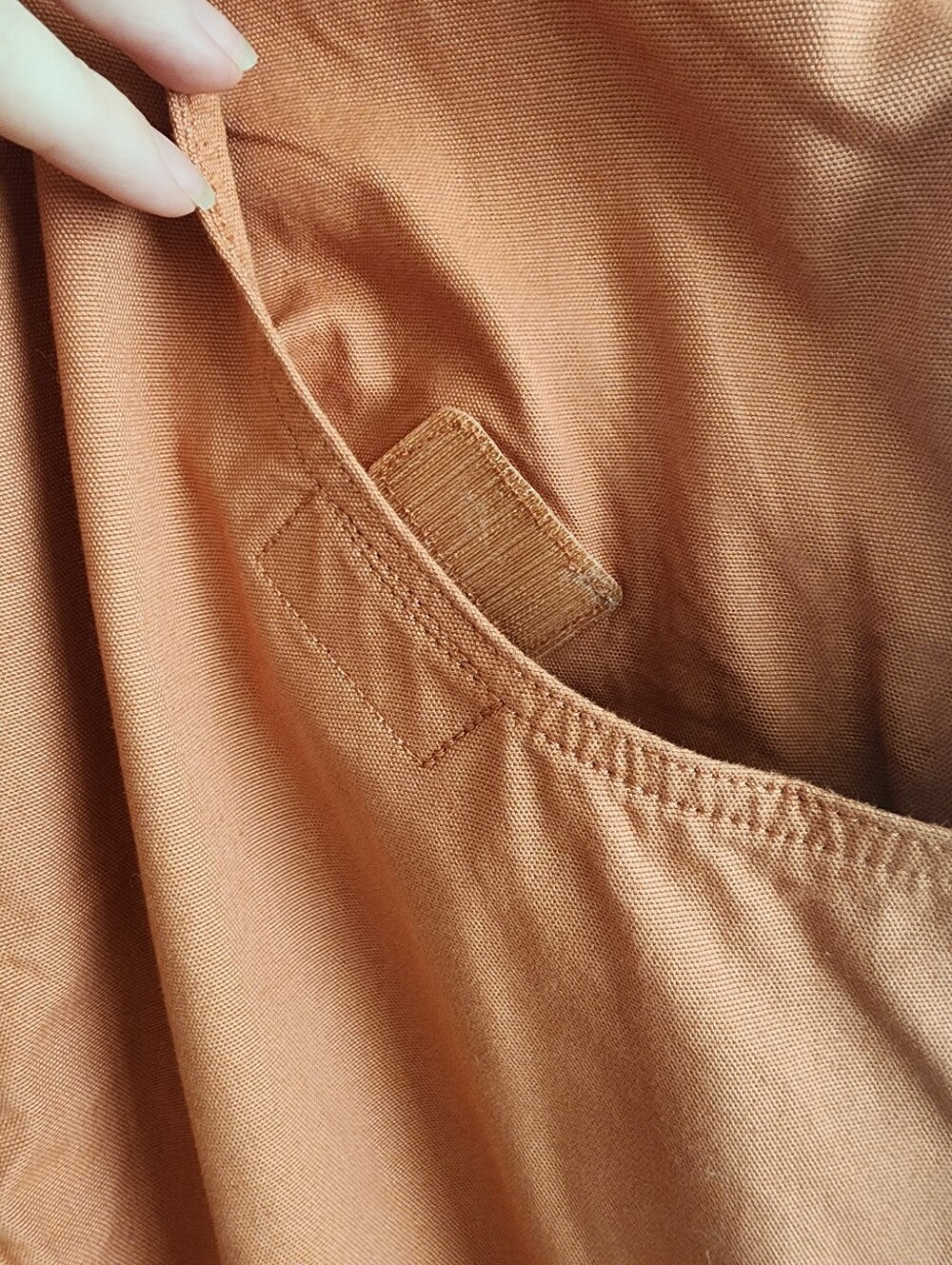 Patagonia Stand Up Cropped Overalls Orange Organic Cotton Utility Summer Sz 2 - Picture 11 of 16